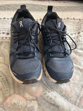 On Running Women's Athletic Sneakers - Navy Blue and Black